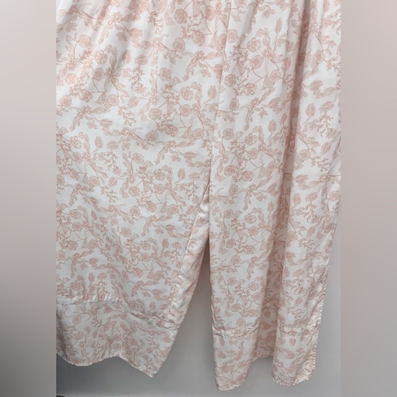 Anthropologie Cream Pink Floral Jumpsuit - Picture 9 of 16